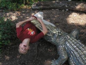 That's my son being eaten by an alligator at the Cincinnati Zoo a few years ago